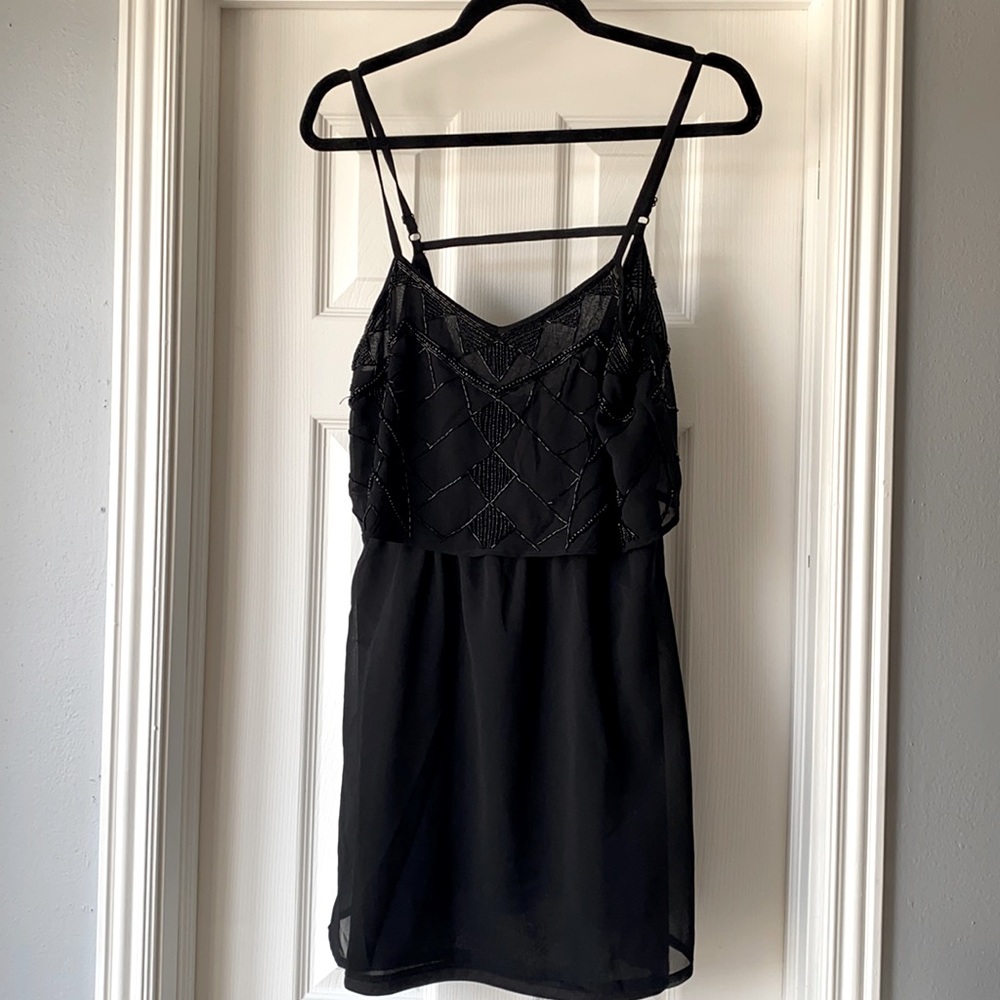 Beaded black dress